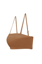 Chic Soft Mesh Bandeau Bra in Almond