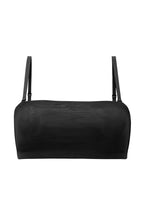 Chic Soft Mesh Bandeau Bra in Black