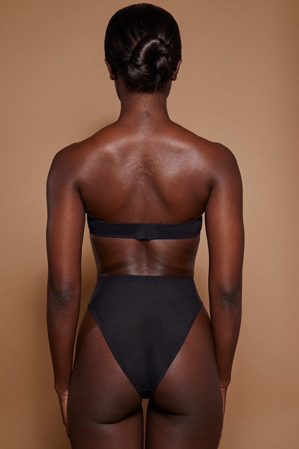 Chic Soft Mesh High Waisted Knicker in Black