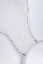 Chic Wired Lace Headband in White