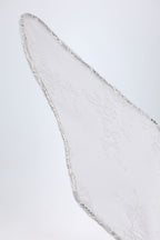 Chic Wired Lace Headband in White