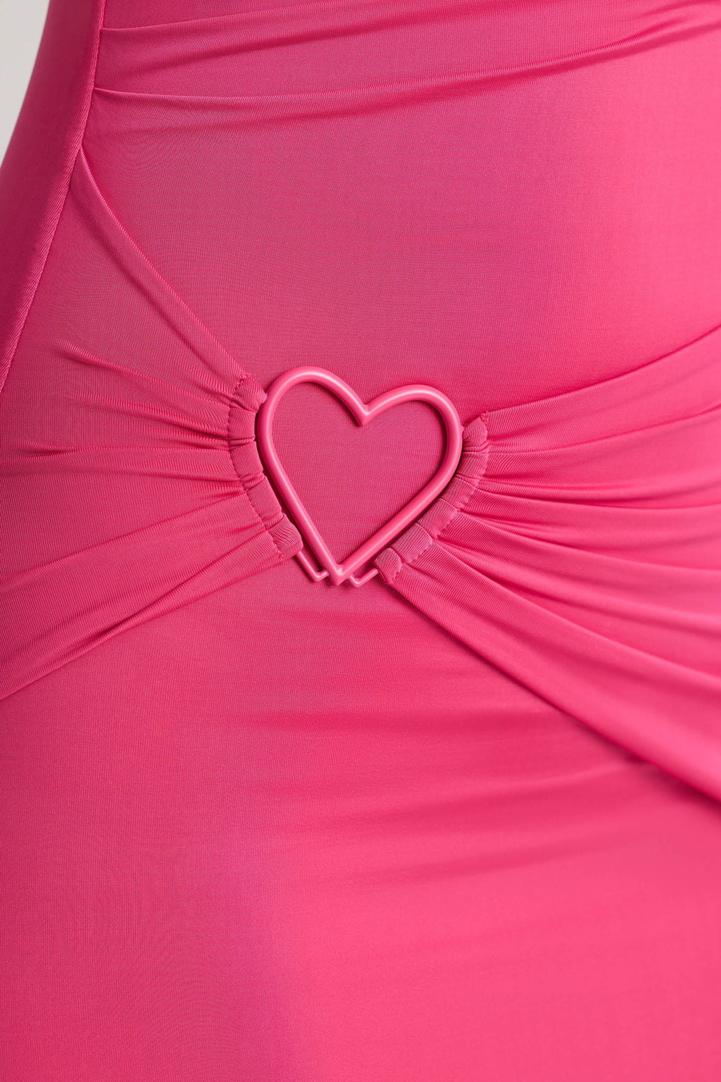 Chic Multiwear Cowl Neck Wrap Over Evening Gown in Magenta