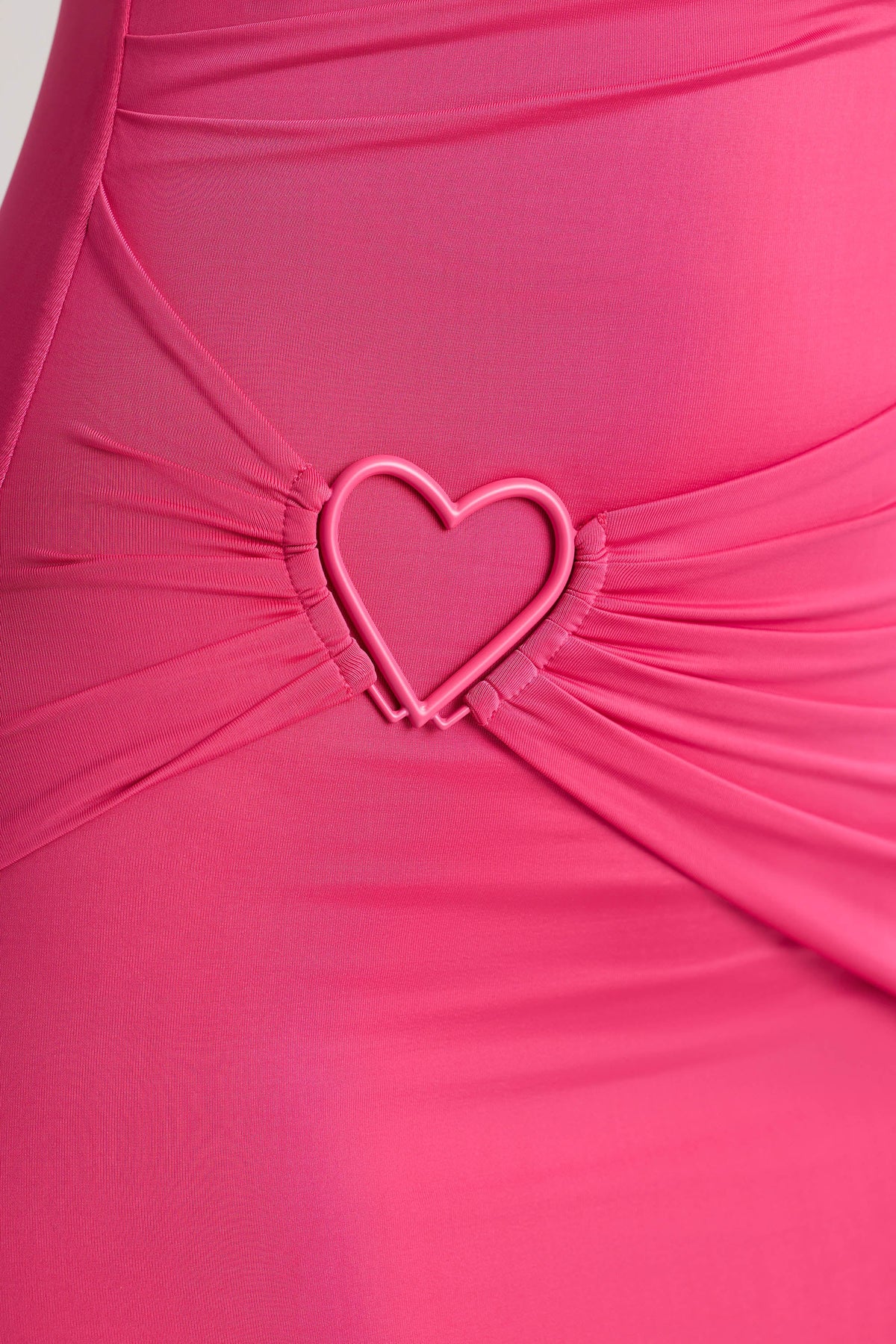Chic Multiwear Cowl Neck Wrap Over Evening Gown in Magenta
