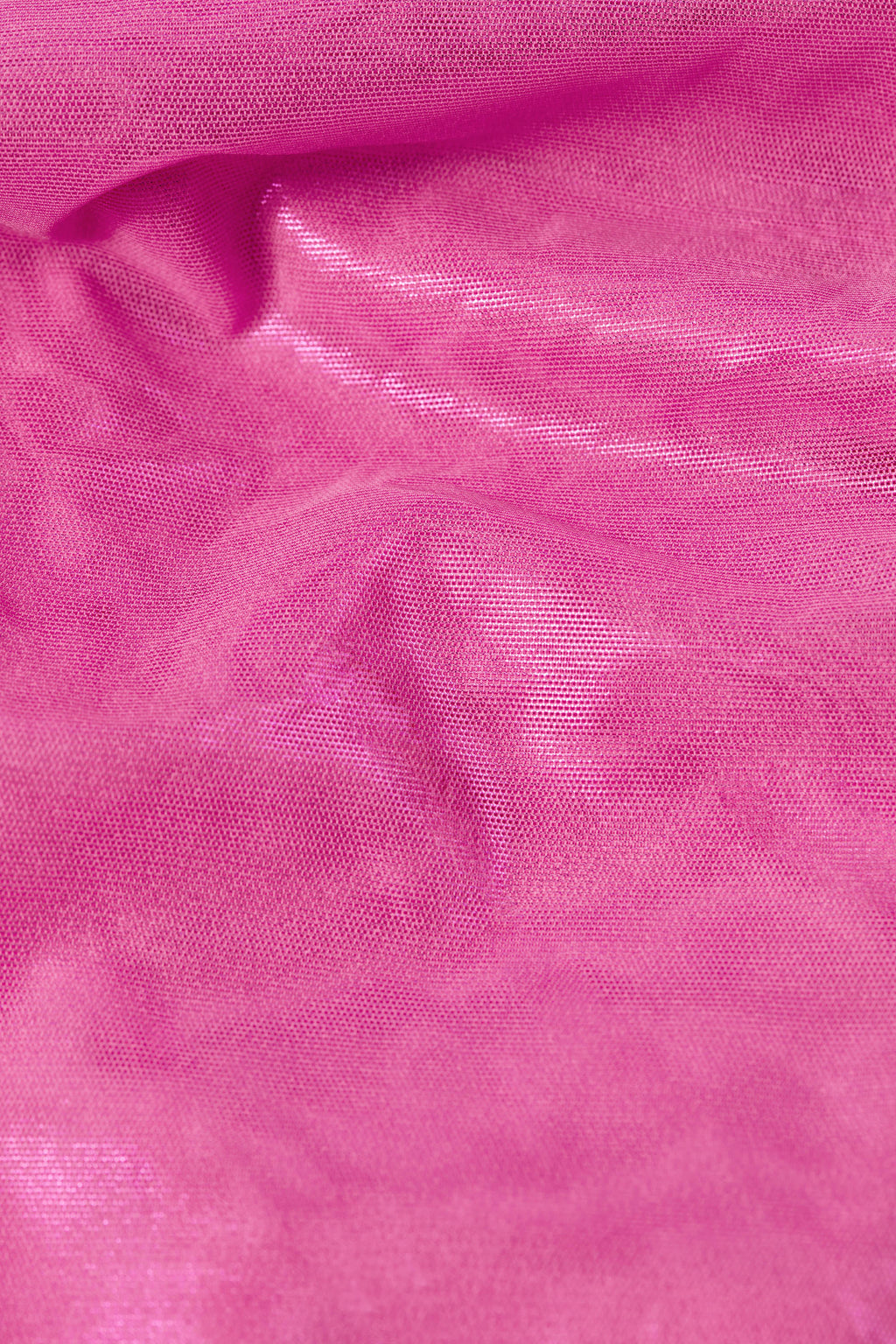 Chic Metallic Ruffle Low-Rise Flared Trousers in Bubblegum Pink