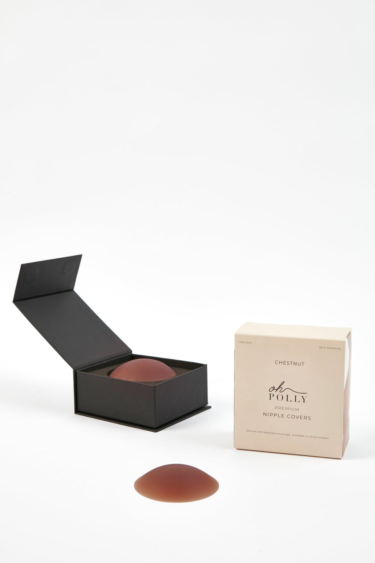 Chic Reusable Silicone Nipple Covers in Chestnut