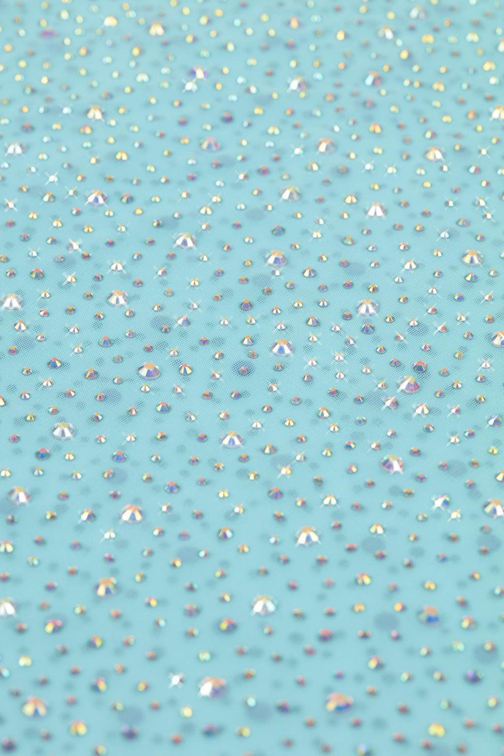 Chic Embellished Mid-Rise Hot Pant Shorts in Ice Blue