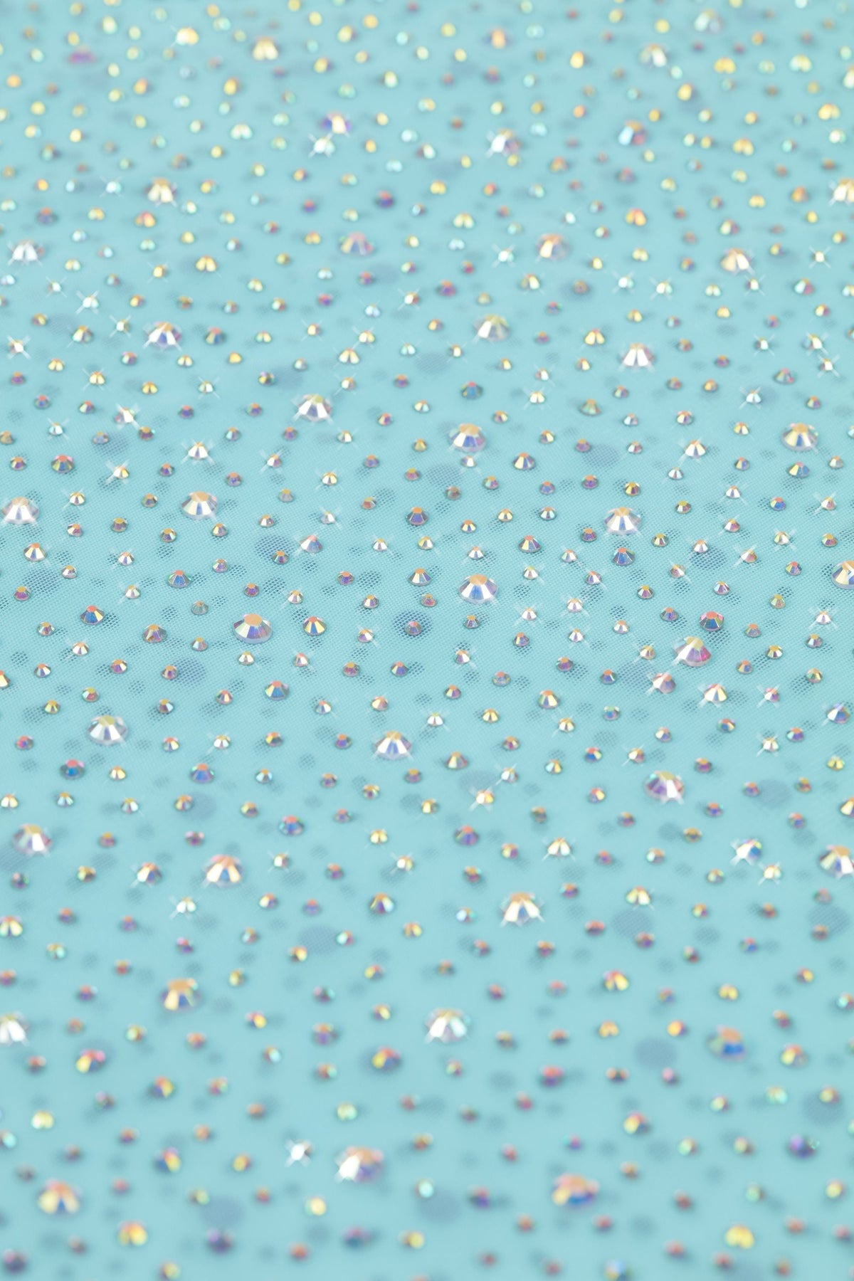 Chic Embellished Mid-Rise Hot Pant Shorts in Ice Blue