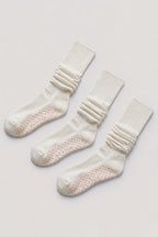 Chic Pilates 3-Pack Socks Bundle in Coconut