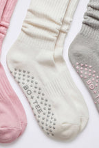 Chic Pilates 3-Pack Socks Bundle in Multi