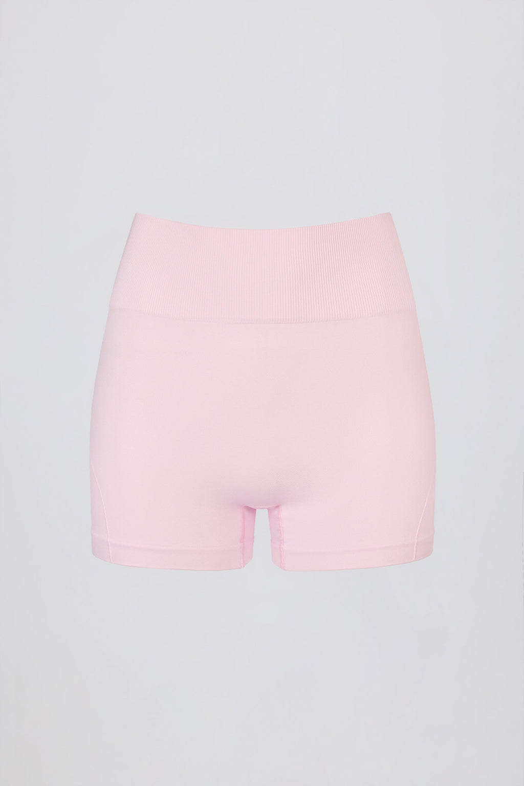 Chic Super Sculpt Seamless Mini Shorts in Soft Pink