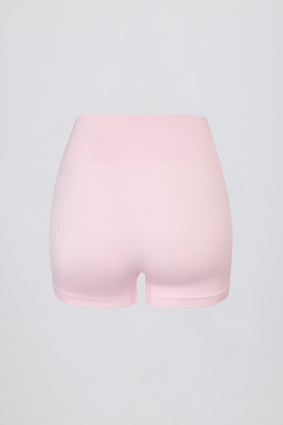 Chic Super Sculpt Seamless Mini Shorts in Soft Pink