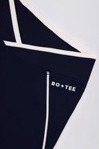 Chic Soft Active Crossover Contrast Leggings in Midnight