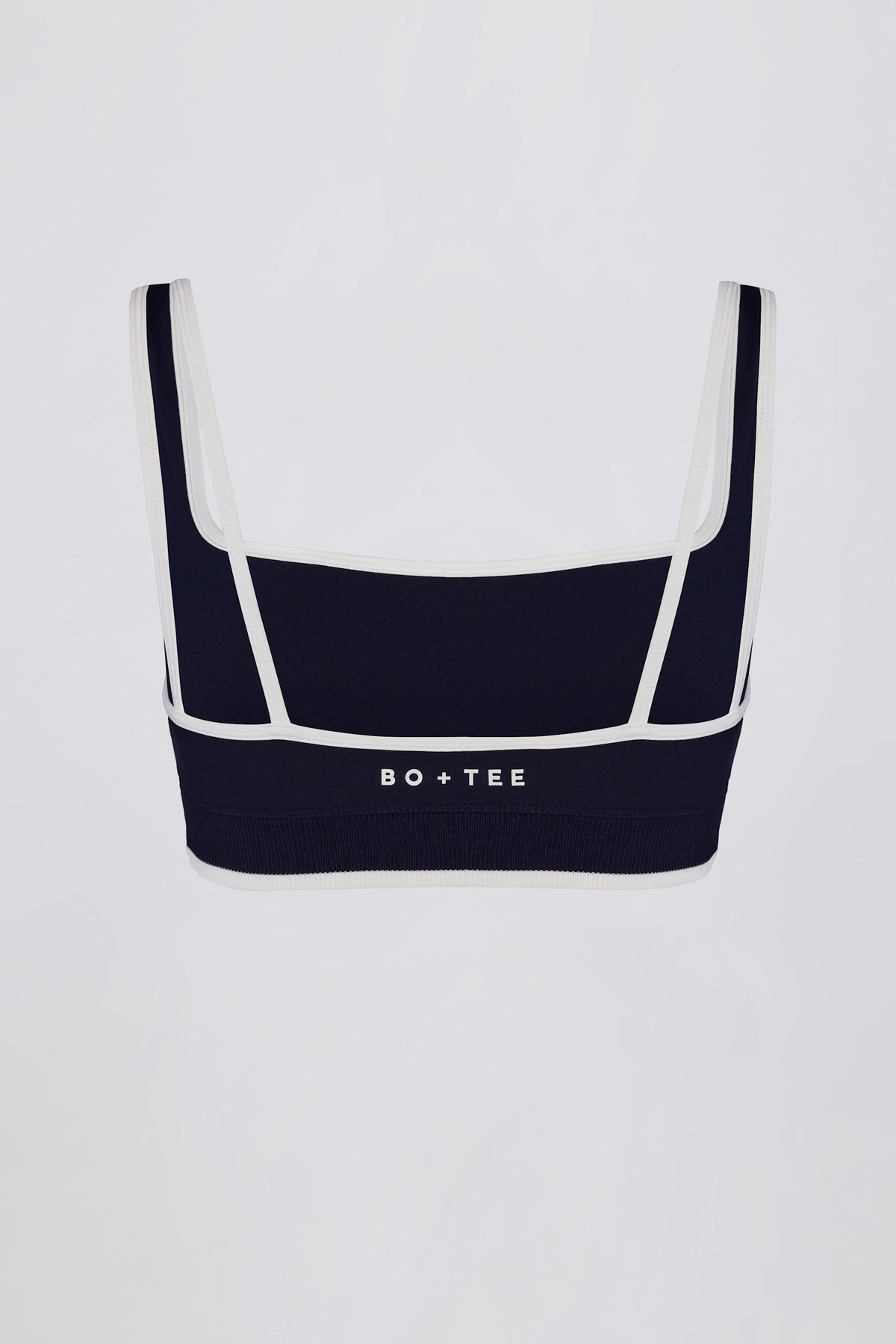 Chic Soft Active Contrast Sports Bra in Classic Navy