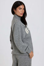 Chic Soft Knit Oversized Jumper in Grey