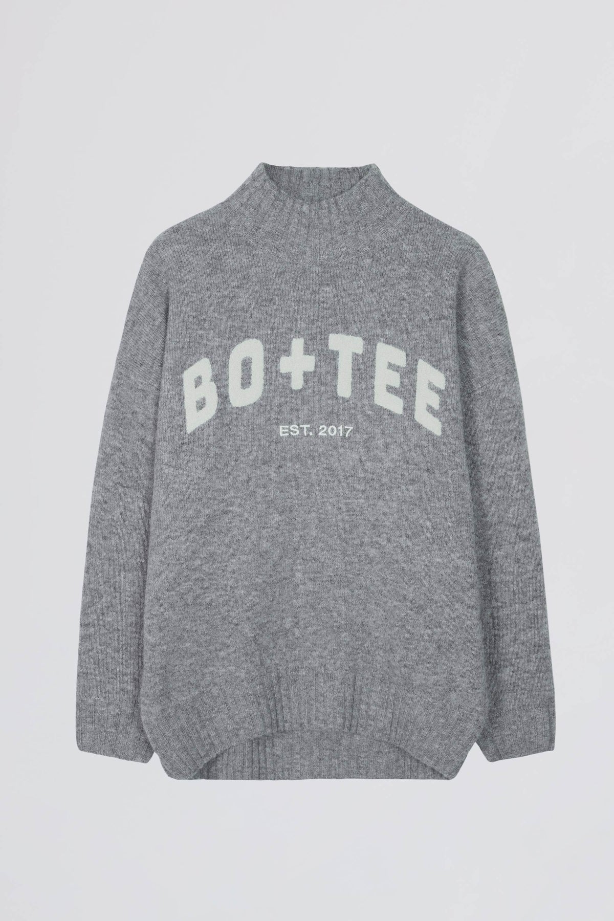Chic Soft Knit Oversized Jumper in Grey