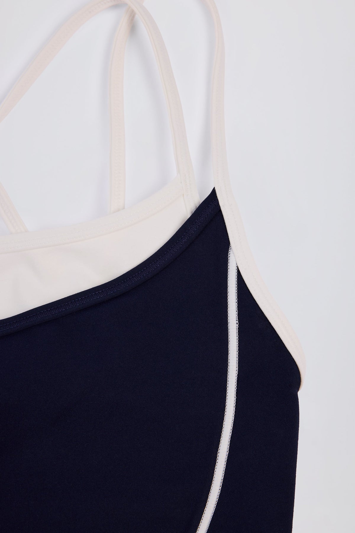 Chic Soft Active Layered Tank Top in Midnight