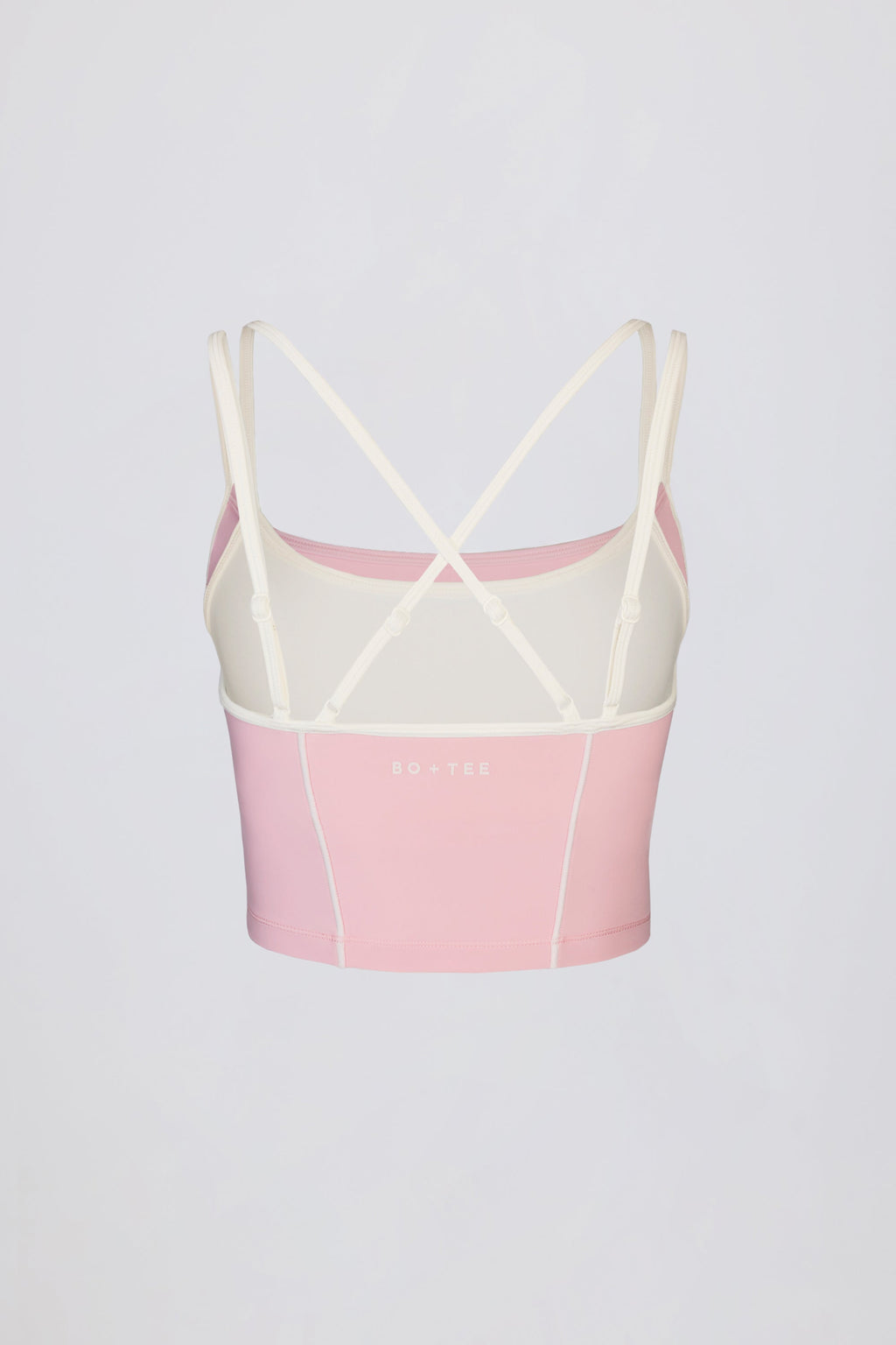 Chic Soft Active Layered Tank Top in Powder Pink