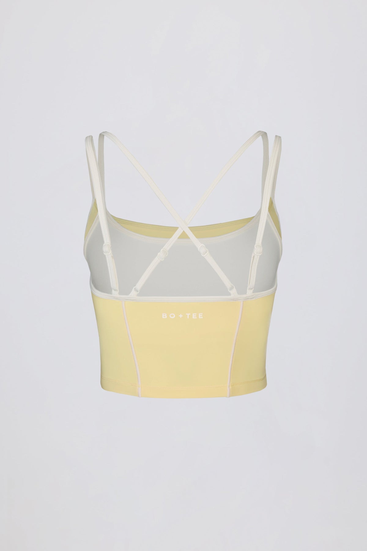 Chic Soft Active Layered Tank Top in Soft Yellow