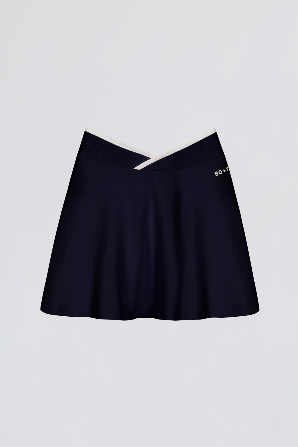 Chic Soft Active Crossover Mini Skort in Midnight