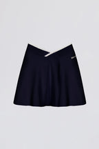 Chic Soft Active Crossover Mini Skort in Midnight