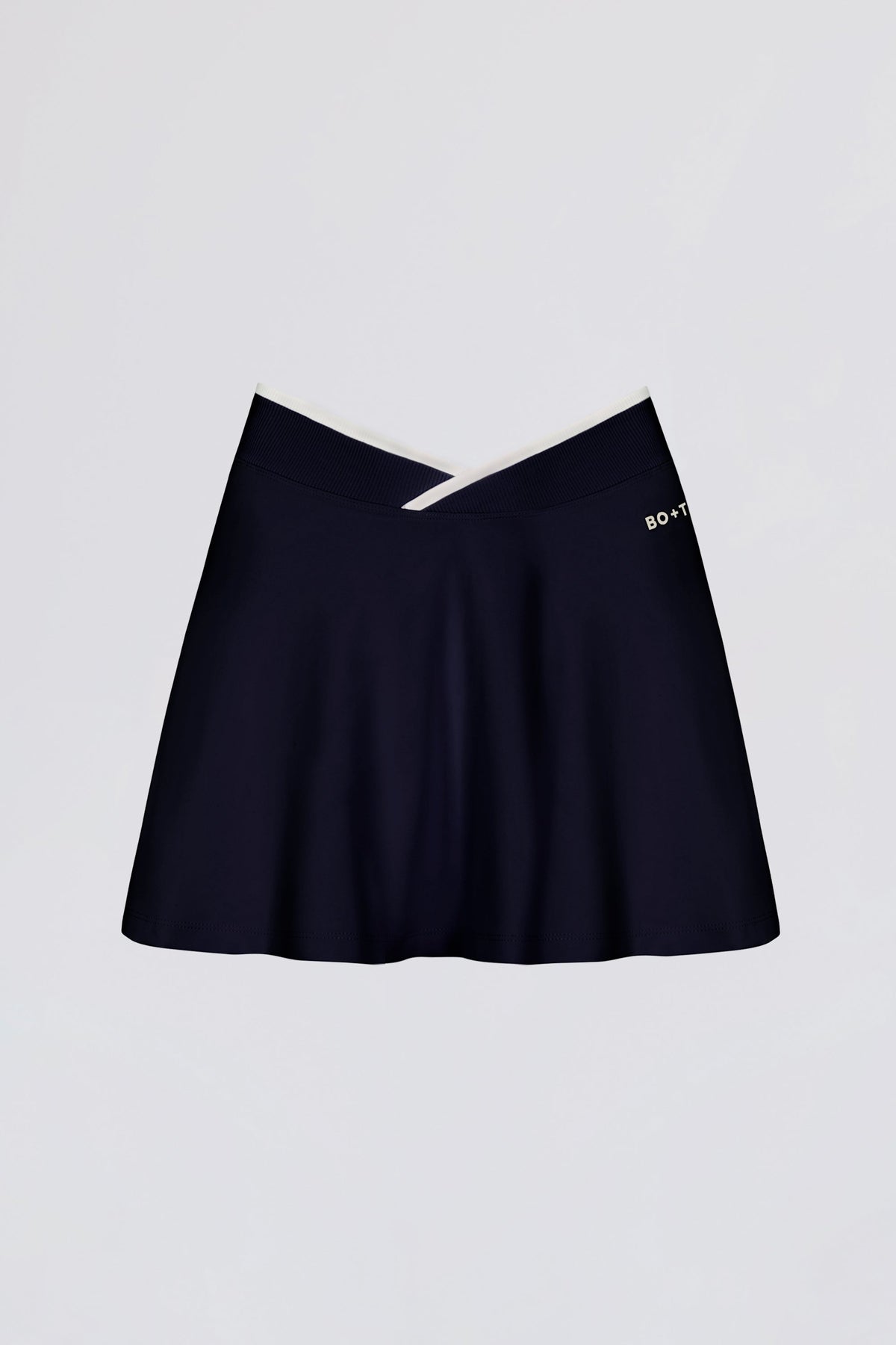 Chic Soft Active Crossover Mini Skort in Midnight