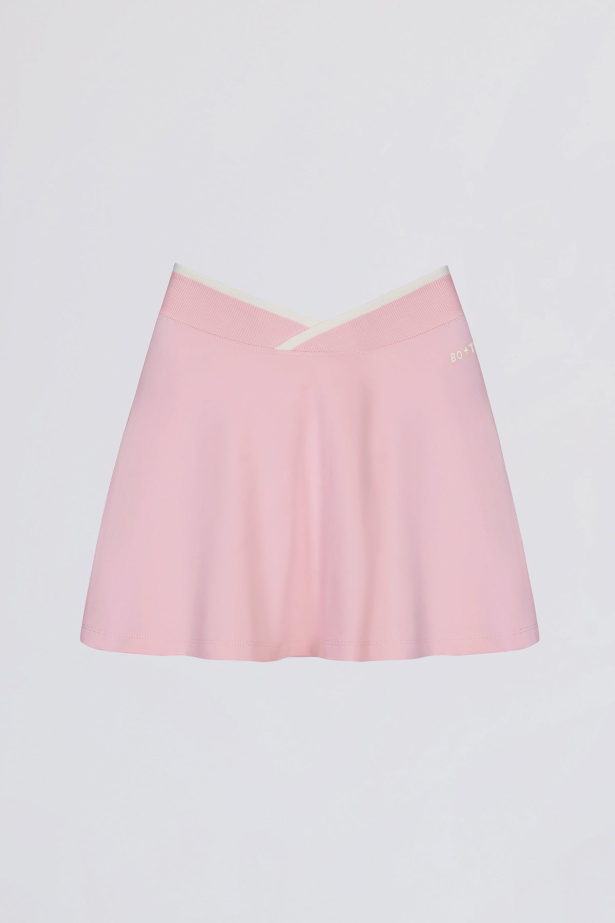 Chic Soft Active Crossover Mini Skort in Powder Pink