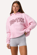 Chic Embroidered Oversized Hoodie in Bloom