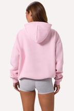 Chic Embroidered Oversized Hoodie in Bloom
