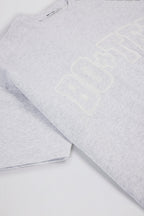 Chic Oversized Cotton-Jersey T-Shirt in Grey Marl