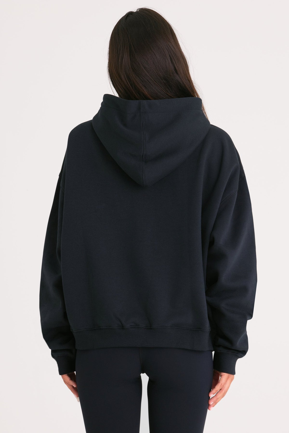 Chic Oversized Hoodie in Black