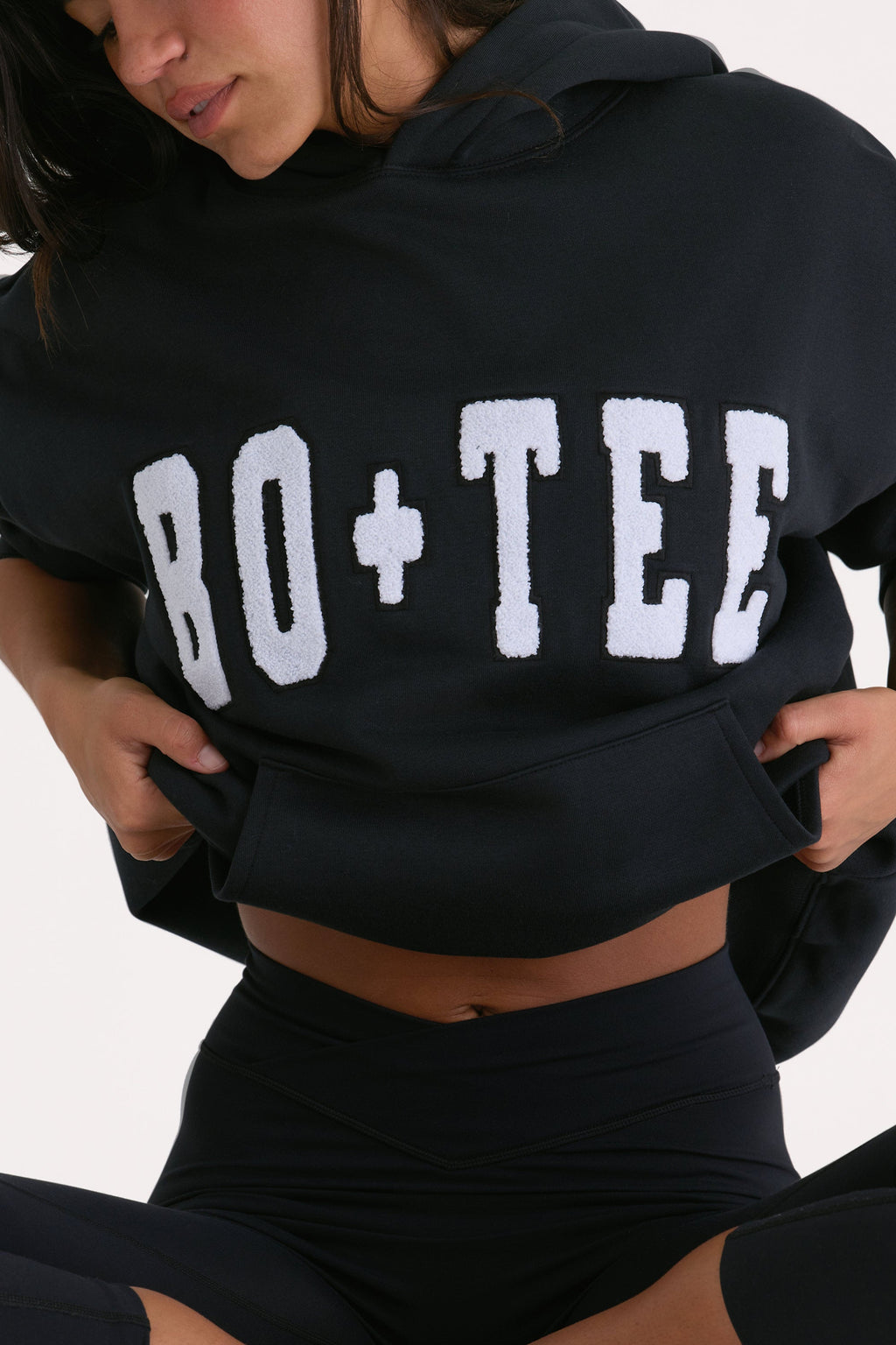 Chic Oversized Hoodie in Black