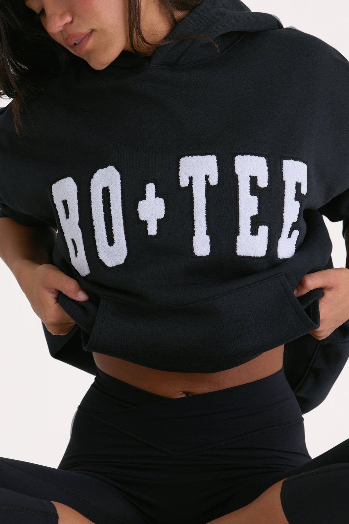 Chic Oversized Hoodie in Black