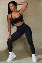Chic Define Luxe High-Waist Leggings in Black
