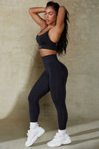 Chic Define Luxe High-Waist Leggings in Black