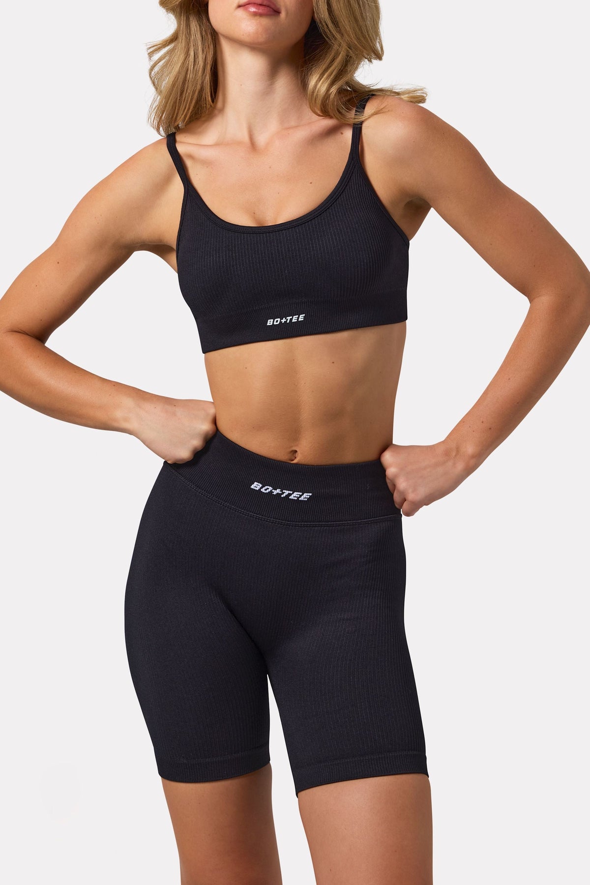 Chic FlexiRib Biker Shorts in Black