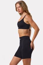 Chic FlexiRib Biker Shorts in Black
