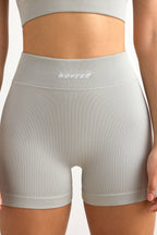 Chic FlexiRib Mini Shorts in Grey