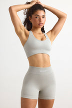 Chic FlexiRib Mini Shorts in Grey