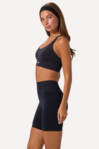 Chic Define Luxe High-Waist Biker Shorts in Black