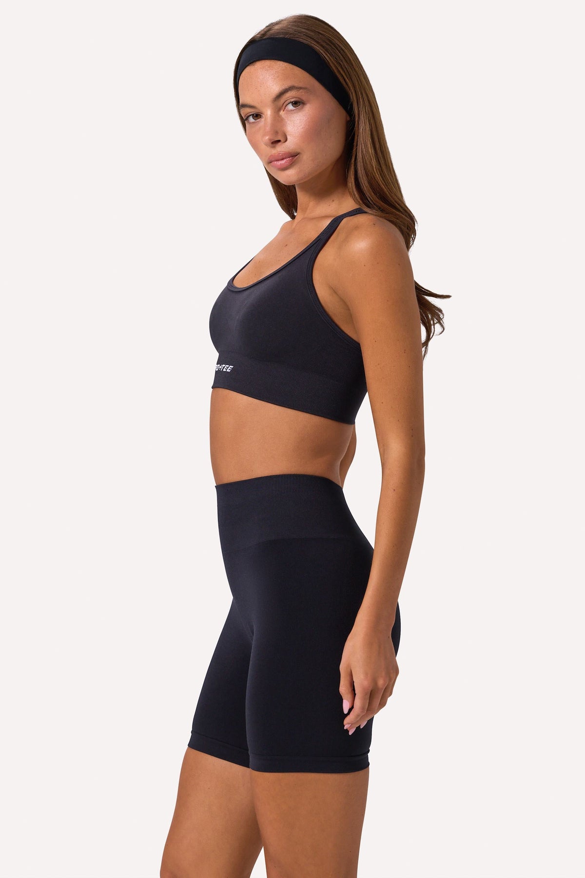 Chic Define Luxe High-Waist Biker Shorts in Black