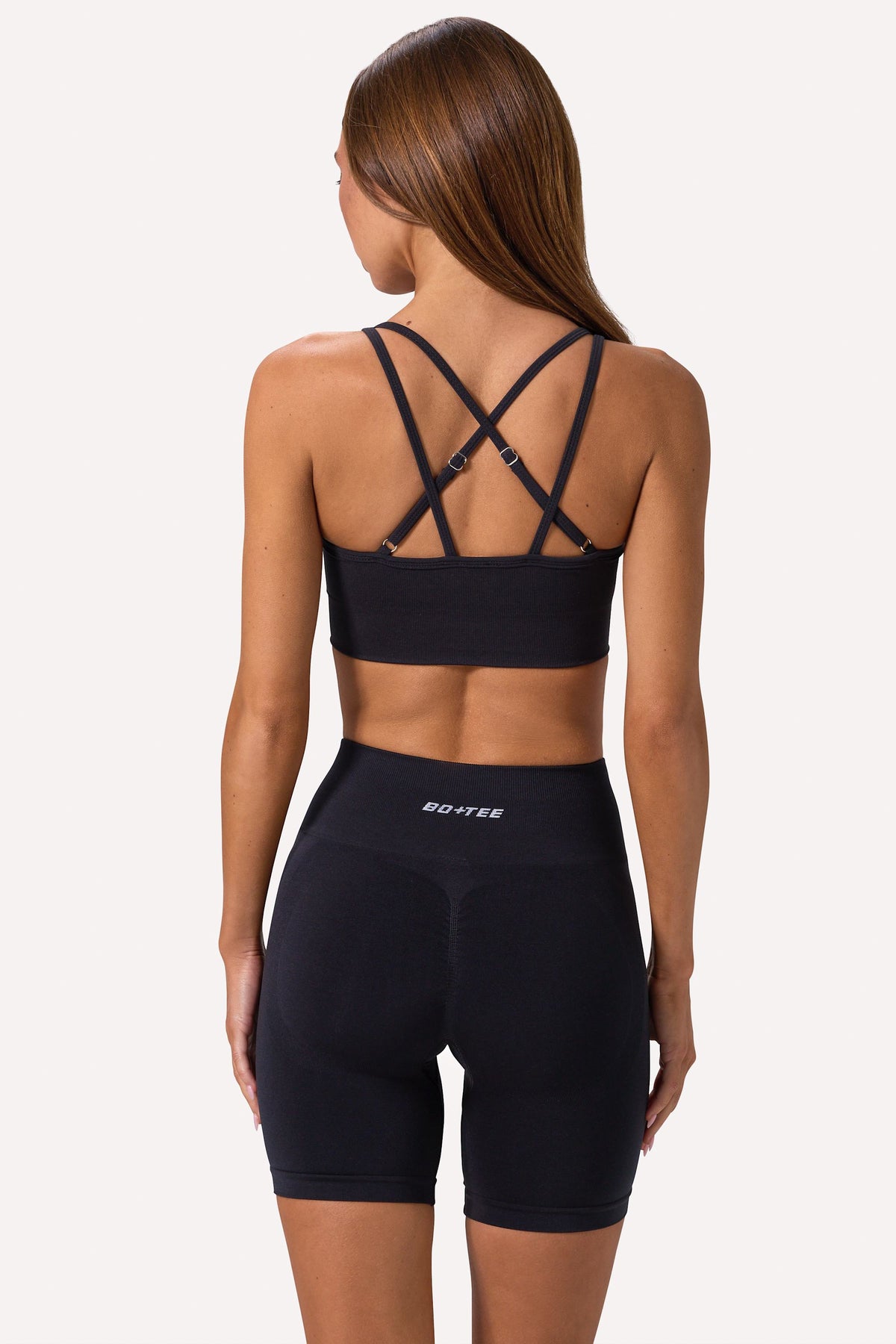 Chic Define Luxe High-Waist Biker Shorts in Black