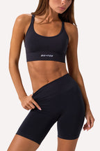 Chic Define Luxe High-Waist Biker Shorts in Black