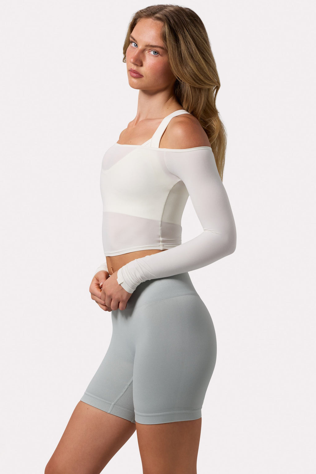 Chic Super Sculpt Seamless Biker Shorts in Grey
