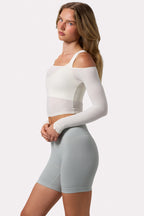 Chic Super Sculpt Seamless Biker Shorts in Grey