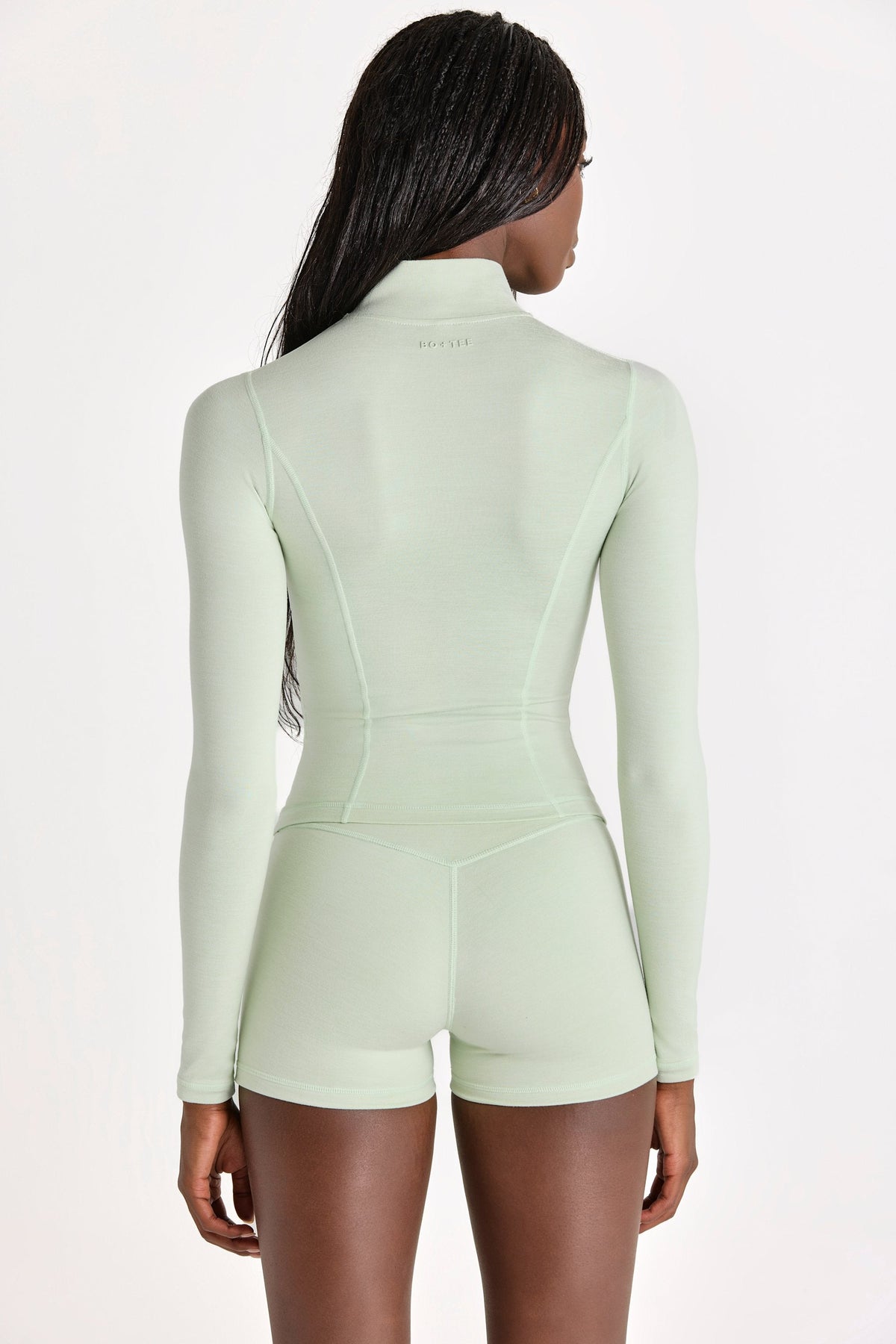Chic Soft Active Zip-Up Jacket in Pistachio