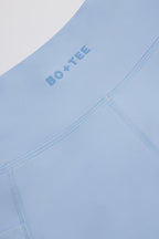 Chic Soft Active Pocket V-Waist Mini Shorts in Sky