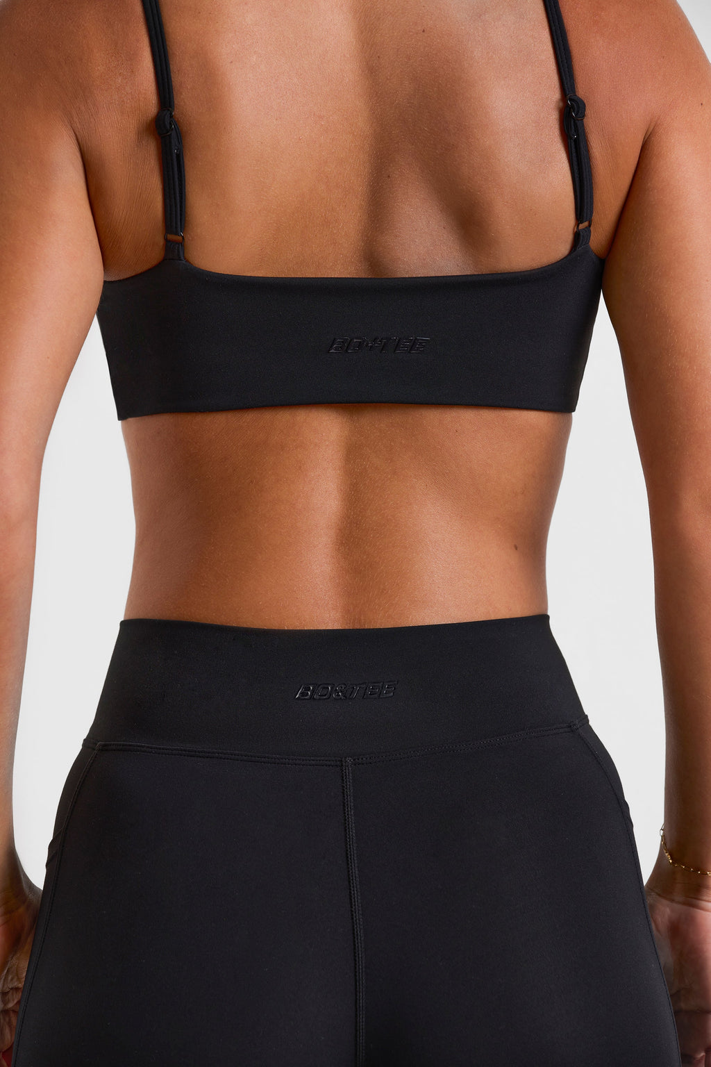Chic Soft Active V-Waist Flared Leggings in Black