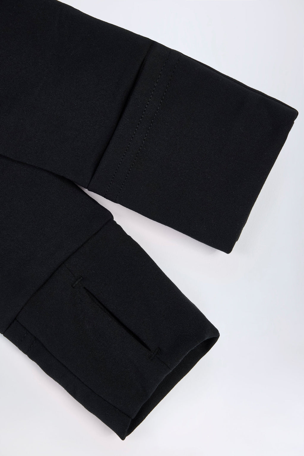 Chic Soft Active Hooded Mid-Layer Jacket in Black
