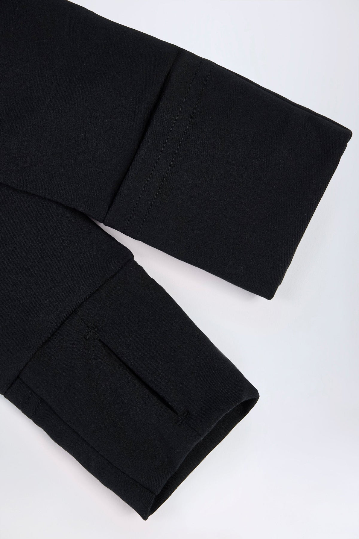 Chic Soft Active Hooded Mid-Layer Jacket in Black