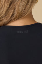 Chic Soft Active Long Sleeve Top in Black